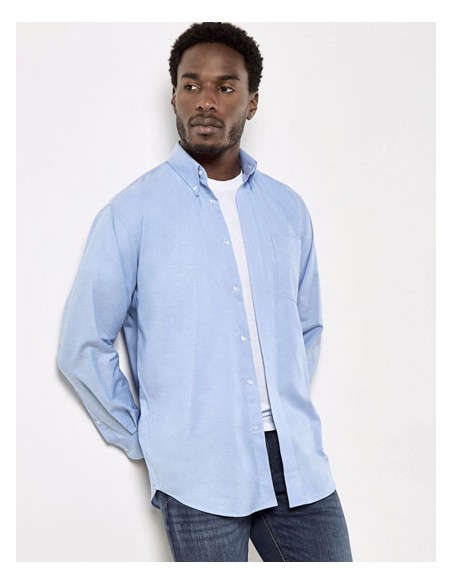 KUS-KK351-Mens Classic Fit Workwear Oxford Shirt Long Sleeve 2